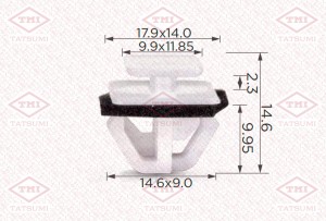 Клипса автомобильная [упаковка 10 штук] TJB1574 TJB1574 TATSUMI