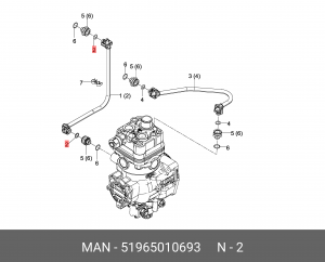 Кольцо 51965010693 MAN