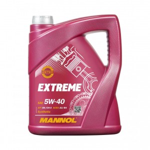 Масло моторное MANNOL 7915 Extreme 5W-40 SN/CH-4 A3/B4 синтетическое 5 л MN7915-5 MANNOL