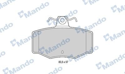 Колодки тормозные дисковые зад MBF015730 MANDO