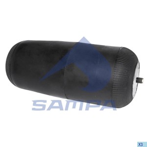 Пневморессора MERCEDES Actros,Atego (чулок) (штуцер М24х1.5мм по центру) SAMPA SP554838 SAMPA