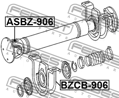 Крестовина карданного вала MERCEDES BENZ SPRINTER 906 2005-2013 (27х88) ASBZ-906 ASBZ-906 FEBEST