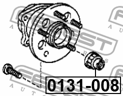 гайка ступицы колеса!\ Toyota Camry/Carina/Celica/Picnic/RAV-4, Lexus GS/IS/RX a 0131-008 FEBEST