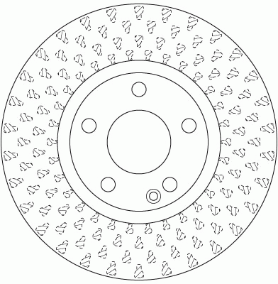 Диск тормозной передний MERCEDES W176, W246 DF6501 DF6501 TRW