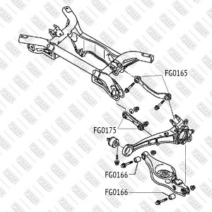 сайлентблок рычага!\ Mitsubishi Lancer 00> FG0166 FIXAR