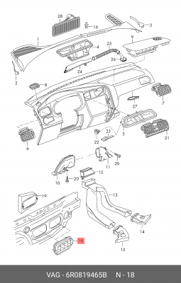 Деталь 6R0 819 465 B VAG