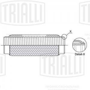 Гофра выхл. сист. 64мм-250мм InterLock/TRIALLI/ FTI 0067 TRIALLI