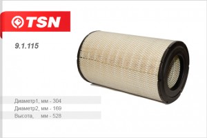 фильтр воздушный ! Scania R144 DSC9/11/12/14 95> 91115 TSN