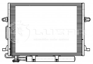 Радиатор кондиционера c ресивером для а/м Mercedes-Benz E (W211) (02-) LRAC1511 LRAC1511 LUZAR