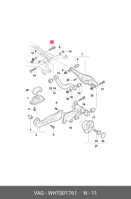 VW/AUDI/SKODA/SEAT WHT 001 761 VAG