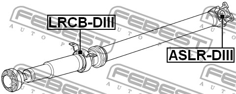 Подшипник опоры карданного вала LRCB-DIII LRCB-DIII FEBEST