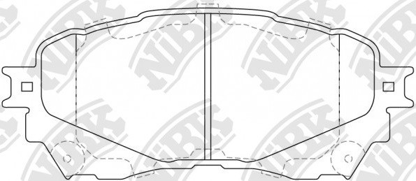 Колодки тормозные дисковые MAZDA 6 2013 PN25002 PN25002 NIBK