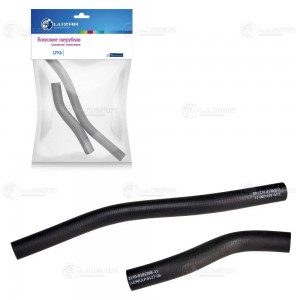 Комплект патрубков отопит. (2шт.) с хомутами Приора LPKh0127 LPKH0127 LUZAR