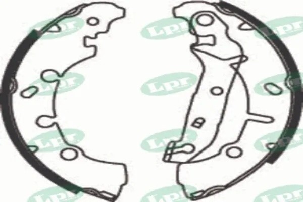 Комплект тормозных колодок 08200 08200 LPR