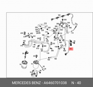MERCEDES BENZ A 646 070 10 38 MERCEDES BENZ