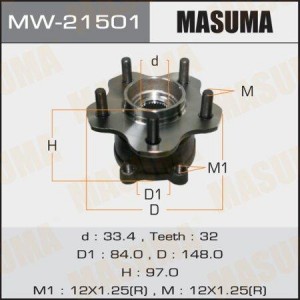 ступица задняя!\ Nissan 370Z, Infiniti EX/FX 3.5-5.0 03-13 MW-21501 MASUMA