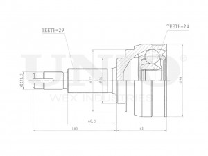ШРУС внешний CVJ-20219 UNIO