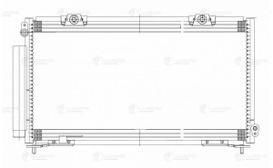 Радиатор кондиц. для а м Toyota Caldina (97-) (LRAC 1916) LRAC 1916 LUZAR