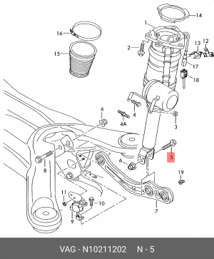 VW М12*1,5*83(83) N 102 112 02 VAG
