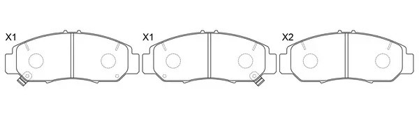 Колодки тормозные передние (HONDA ACCORD 91-98/CR-V 95-02) BP28465 BP28465 SB NAGAMOCHI