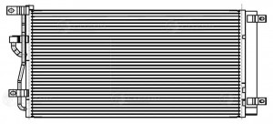 Радиатор кондиц. с ресивером для а/м Chevrolet Captiva /Opel Antara (06-) 2.0D/2 LRAC0553 LUZAR