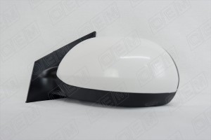 Зеркало левое Kia Rio 3 QB (2011-2017) 5 контактов, без повторителя, белое, с об OEM0088ZL OEMPARTS