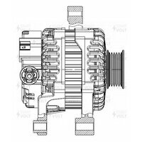 Генератор для а/м Lifan Solano (10-)/X50 (14-) 1.5i/1.6i 90A (LG 2702) LG2702 START VOLT