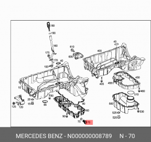 Стопорный болт N000000008789 N 000000 008789 MERCEDES BENZ
