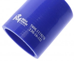 Патрубок турбокомпрессора ТКР 7С-6 правый  (Ф50х61-0,29) силикон ЕВРО КАМАЗ MEGA 130-16-152 MEGA POWER