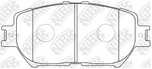 Колодки передние (TOYOTA CAMRY (_V30_) 2.4/3.0 0104) PN1479 PN1479 NIBK