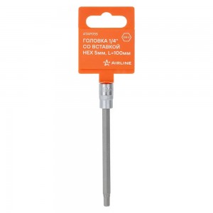 Головка 1/4 со вставкой HEX 5мм, L=100мм (ATAP055) ATAP055 AIRLINE