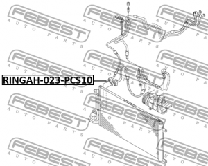 Кольцо уплотнительное BMW FORD MERCEDES VW FEBEST RINGAH-023-PCS10 FEBEST