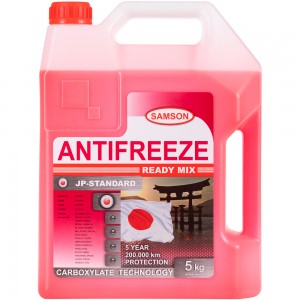 Samson JP-Standard RED 5KG антифриз! красный, готовый special Japan cars\ 803245 SAMSON