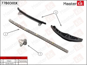 Комплект цепи ГРМ KIA PICANTO (ТА) 11-16 G3LA 77B0301K 77B0301K MASTER KIT