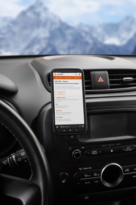 Держатель для телефона на торпедо магнитный прямоугольный на двухстороннем скотч AEAG001 AIRLINE