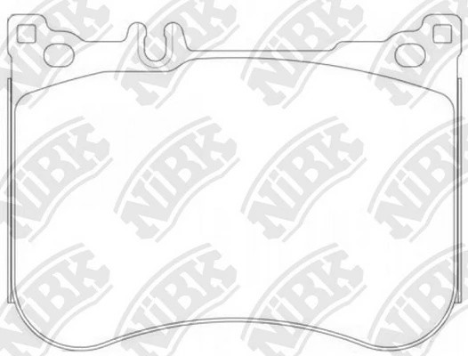 Колодки тормозные MERCEDES S (W222) (13-) передние (4шт.) NIBK PN31013 NIBK