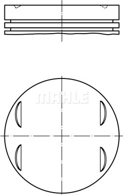 поршень! d84x1.2x1.5x2 +0.25\ BMW E46/E39/E60/E53/E83 3.0i M54B30 00> 083 13 01 MAHLE KNECHT