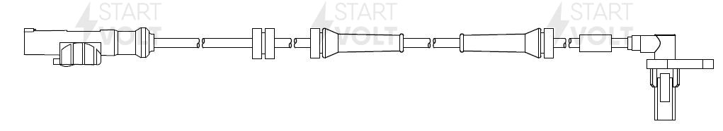 Датчик ABS для а/м Лада Vesta 15- 1.6i/1.8i пер. VS-ABS0120 VS-ABS 0120 START VOLT