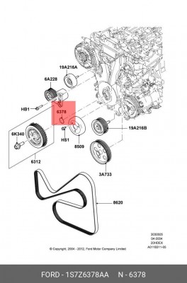 Элемент крепления - 1S7Z6378AA 1S7Z 6378-AA FORD
