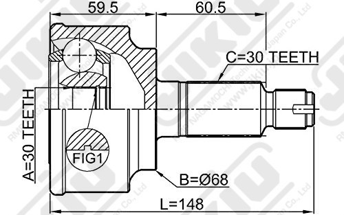 ШРУС JC28047 JC28047 JIKIU