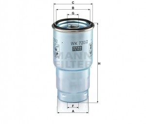 Фильтр топливный WK720/2X WK720/2X MANN FILTER