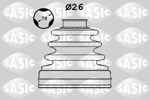 к-кт пыльника ШРУСа внутреннего!\ Ford Galaxy II/Mondeo 06> 1906085 SASIC