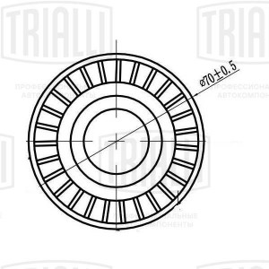 Ролик привод. ремня SsangYong Actyon (12-)/New Actyon (10-) 2.0d (только ролик н CM 5612 TRIALLI