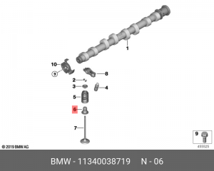 Колпачок BMW 1,3,4 маслоотражательный (комплект) OE 11 34 0 038 719 BMW