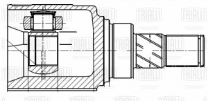 ШРУС Lifan Solano (10-) 1.6i (внутр. лев.) (GO 401) GO 401 TRIALLI