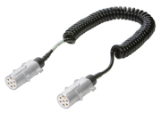 кабель спиральный! 7/6 полюсный, Type S, Lmax=4500, с 2 алюм. штекерами 24V ISO3 611150 VIGNAL SYSTEMS