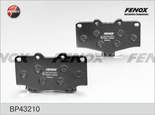 Колодки тормозные дисковые передние BP43210 FENOX