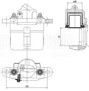 Суппорт торм. Лада 2112 перед. прав. d=48мм (R14) (без скобы) (CF 417) CF417 TRIALLI