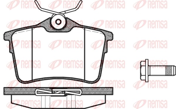 1382 00 [425429] !колодки дисковые з.\ Citroen Berlingo, Peugeot Partner 1.6/1.6 138200 REMSA