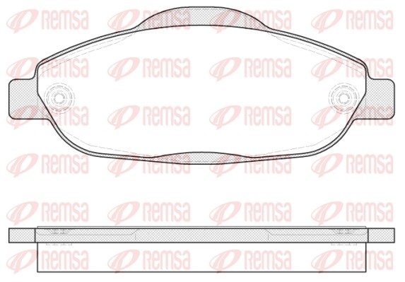 Колодки торм.перPEUGEOT 308 1.4/1.6/CC/SW 09/07->; 3008 06/09-> 132300 REMSA